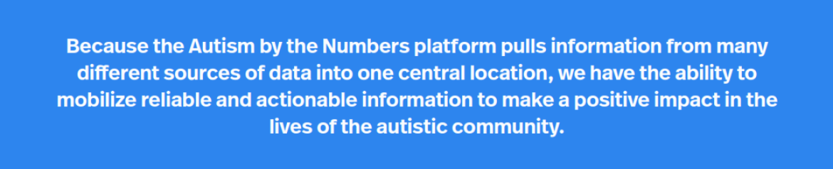按照数字来说自闭症的标注能够对自闭症社区的生活产生积极影响